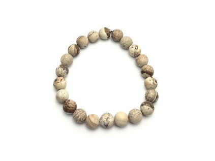 Minerální náramek dámský obrázkový jaspis