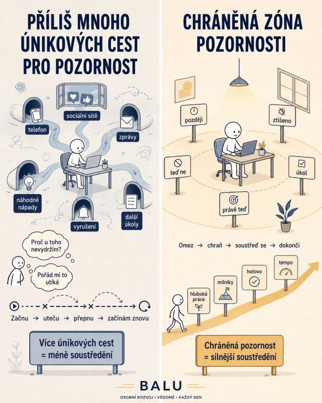 Máš pocit, že pořád něco děláš, ale večer vlastně nevíš, kam zmizel celý den? Možná nemáš problém s disciplínou. Možná má...