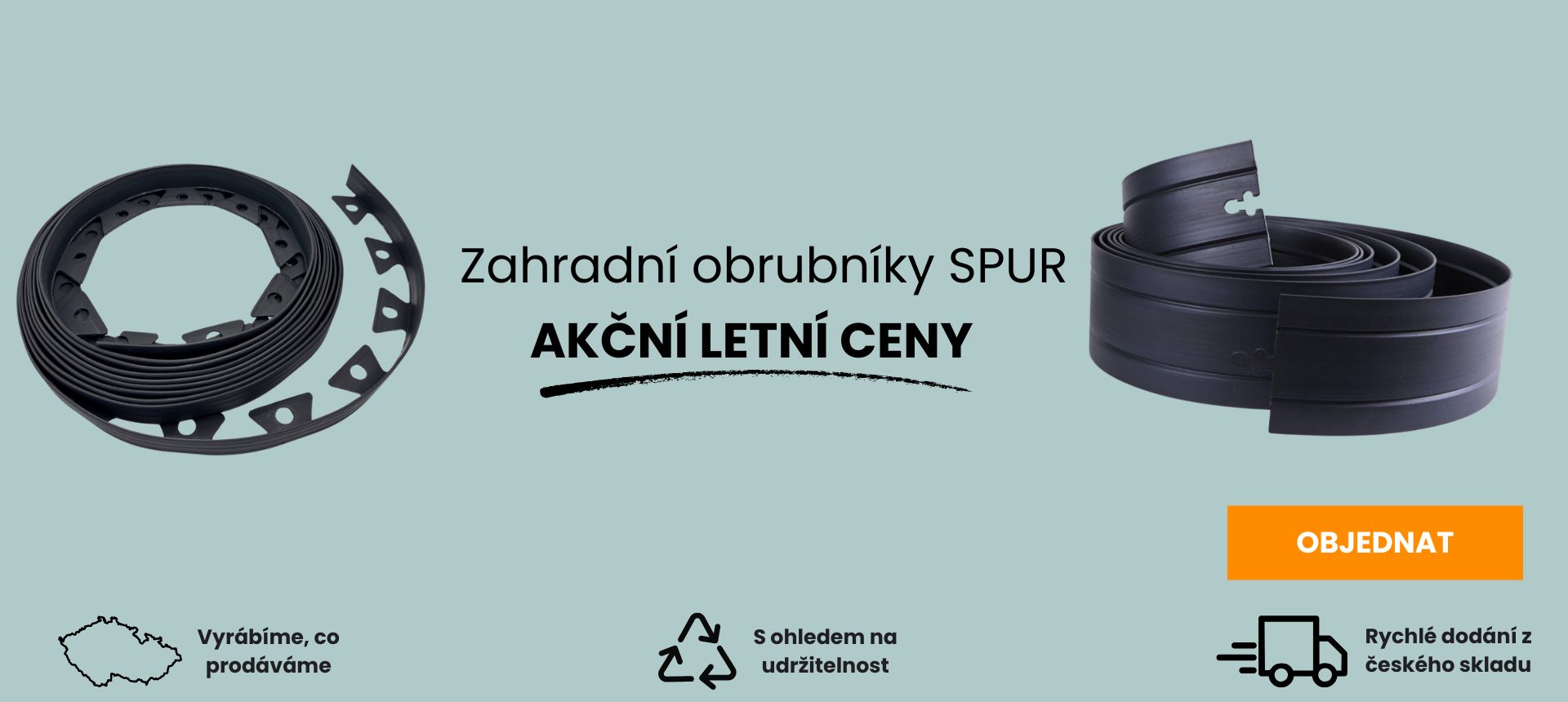 Zahradní obrubník za akční letní ceny