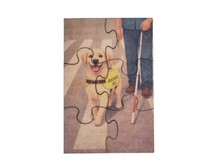 Dřevěné puzzle: Labrador