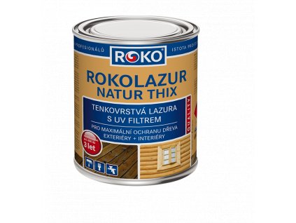 Lazura ROKOLAZUR Natur Thix / 10 - 0,75l (bílá)