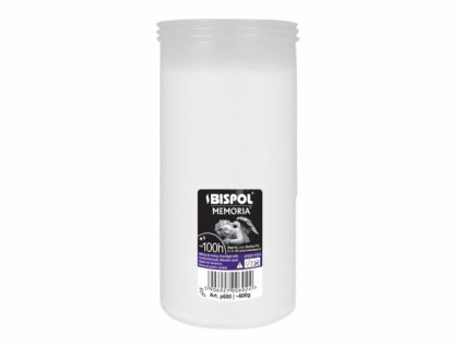 Náplň do hřbitovní lampy bílá 600g d8,5x18cm
