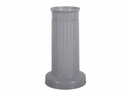 váza hřbitovní SLOUP d12x22h/těžká šedá