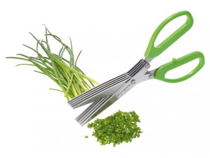 Nůžky na bylinky HERBS CUT bílé - limetka 13cm 3ostří