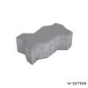 Zámková dlažba UNI (Vlnka) 6 cm šedá (39ks/m2)-10,5m2/pal