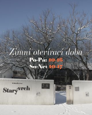 Zastavte se u nás v Hustopečích pro víno, zahřát se a užít si klidnou atmosféru vinařství i v zimě. ❄️ 🍷Po–Pá: 10–16 🍷...