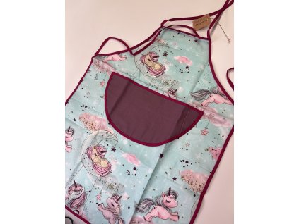 Holčičí zástěrka s jednorožci