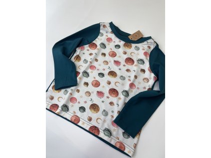 Triko s dlouhým rukávem, vel. 104 - planety