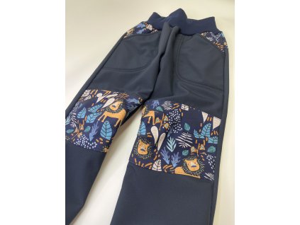 Softshellové kalhoty - vel. 104 - lev