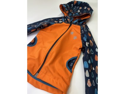 Softshellová bunda vel. 98 - kapky