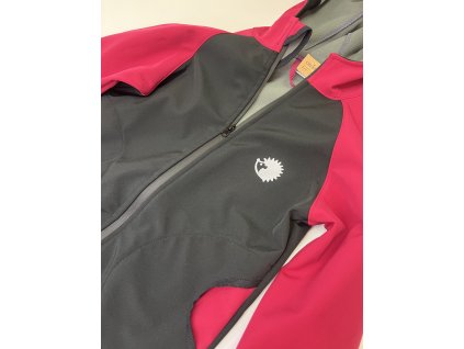 Softshellová bunda vel. 134 - černorůžová