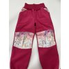 Softshellové kalhoty - vel. 92 - růžové