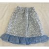 Dětská sukně modrá s krajkou vel.122
