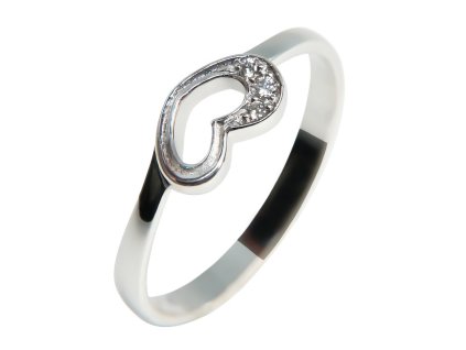 PRSTEN HEART 03, moissanity