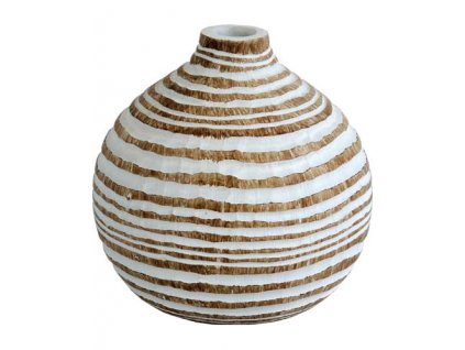 Polyresinová váza Stardeco oválná 13,5 cm