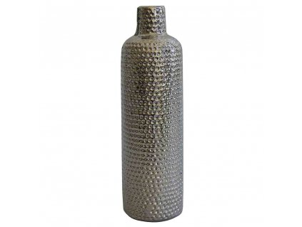 Keramická stříbrná váza 30 cm