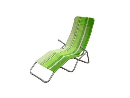 Plážové lehátko Happy Green zelený pruh