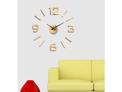 Nástěnné nalepovací hodiny Stardeco HM-10ER102C bronzové