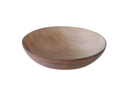 Polyresinová mísa Stardeco Droplet hnědá 38 cm