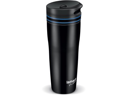 Termohrnek černo/modrý 360 MANQ LAMART - LT4050