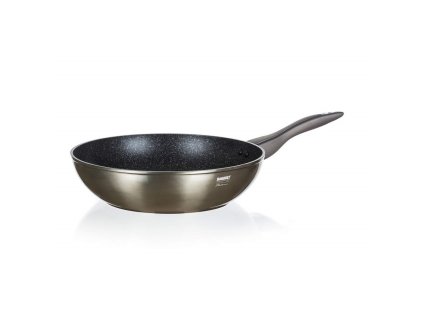 BANQUET Pánev WOK s nepřilnavým povrchem METALLIC PLATINUM 28 x 7,8 cm