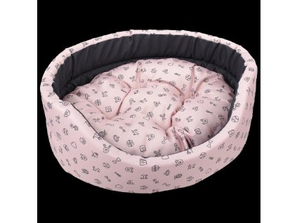 0204150 pelech dog fantasy oval piktogram mix ruzovy 54 cm