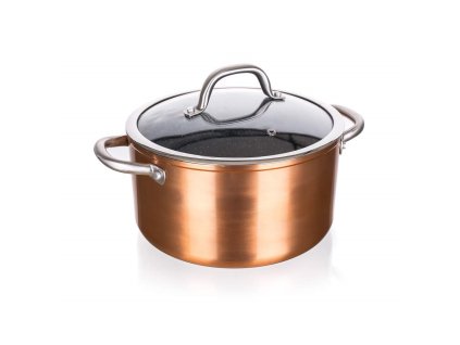 BANQUET Kastrol s nepřilnavým povrchem COPPER 24 x 13 cm, s poklicí