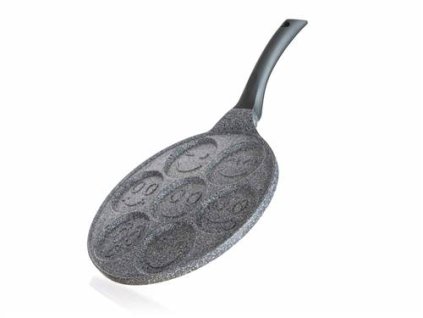 Pánev na 7 lívanců s nepřílnavým povrchem GRANITE GREY Smile 26 cm