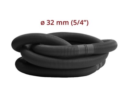 Hadice v metráži 5/4" (32 mm) - díl 1,25 m černá