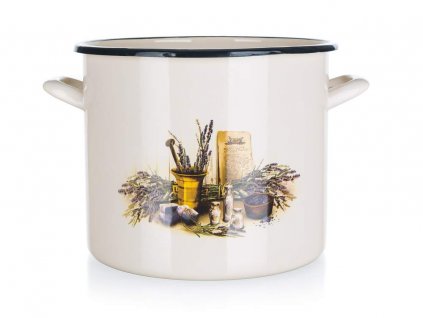 Smaltovaný kastrol Banquet Lavender 18 cm/1,4 l s poklicí