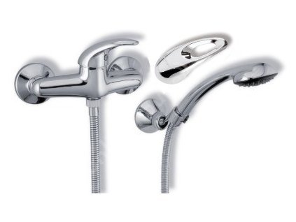 Sprchová baterie nástěnná komplet 150 mm, chrom 55160,0-Novaservis Metalia 55