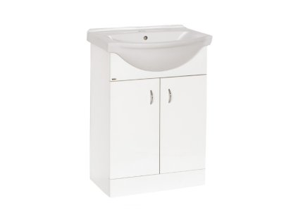 Skříňka s umyvadlem Pro 60 cm bílá sokl