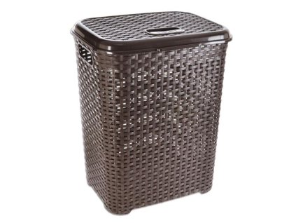 Koš na špinavé prádlo Orion UH Ratan 45 l hnědý