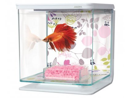 Plastové akvárium Marina Betta Kit Floral 2l