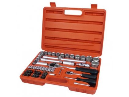 Sada nástrčných klíčů Extol Premium 75 ks 1/4", 1/2" - 6521