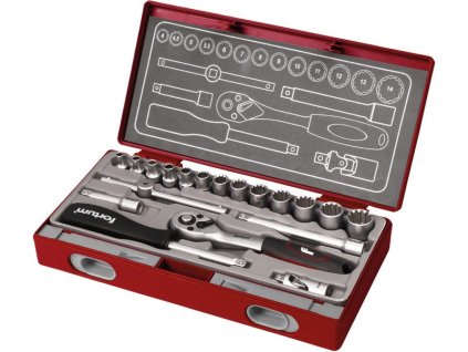 Sada nástrčných hlavic MULTI-LOCK , sada 19 kusů 1/4" - 4700031