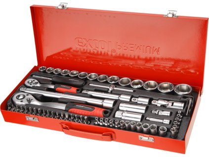 Sada nástrčných hlavic EXTOL PREMIUM, sada 65ks, 1/4", 1/2" - 8818370