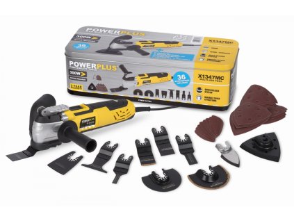 POWX1347MC Multifunkční stroj / oscilační bruska 300 W POWERPLUS