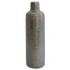 Keramická stříbrná váza 30 cm