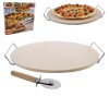 Pizza set kamenina/ drát + kráječ