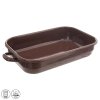 Pekáč smalt BROWN 37,5 x 24,5 cm