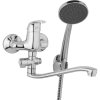 nastenna umyvadlova a sprchova baterie slim 100 mm otocny prepinac s prislusenstvim s raminko 250 mm