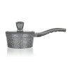 BANQUET Rendlík s nepřilnavým povrchem GRANITE 16 cm, se skleněnou poklicí