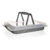 BANQUET Plech s nepřilnavým povrchem GRANITE 42 x 29 x 4,5 cm, s víkem