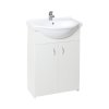 Skříňka s umyvadlem Simple 55 cm bílá