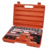 Sada nástrčných klíčů Extol Premium 75 ks 1/4", 1/2" - 6521