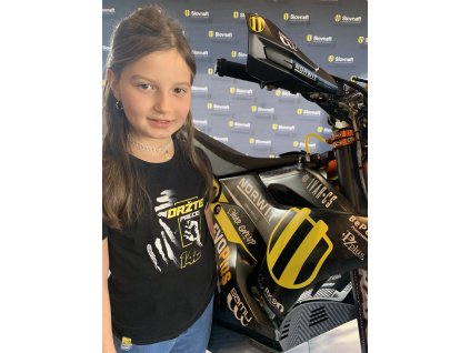 Detské čierne tričko Držte Paľce DAKAR 2023