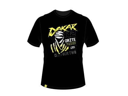 UNI čierne tričko Držte Paľce DAKAR 2026