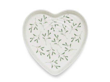 Mistletoe Heart Baking Dish 3