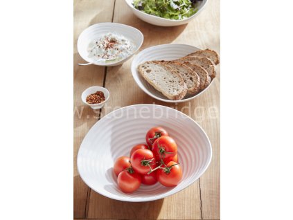 White Summer Dining Salad Bowl